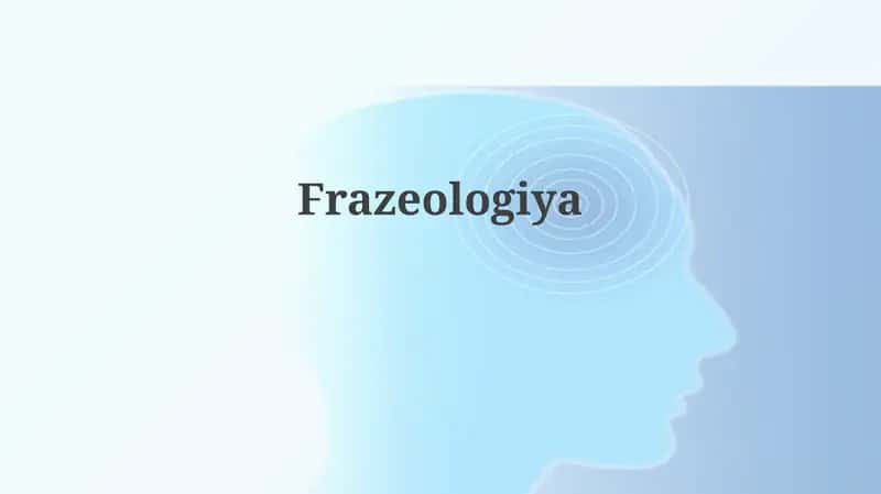 Frazeologiya