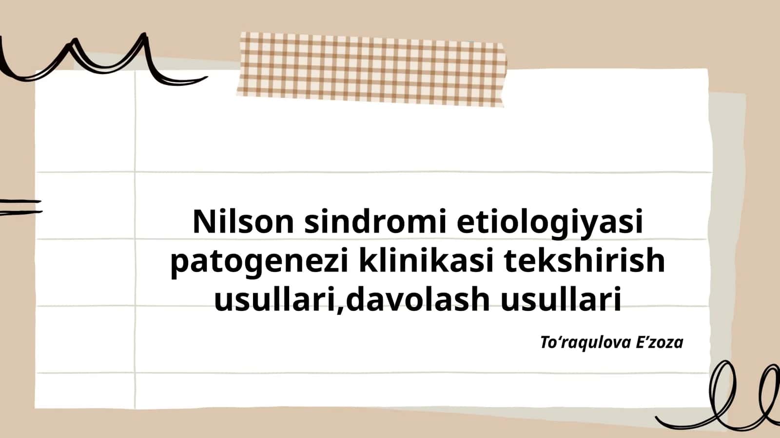 Nilson sindromi