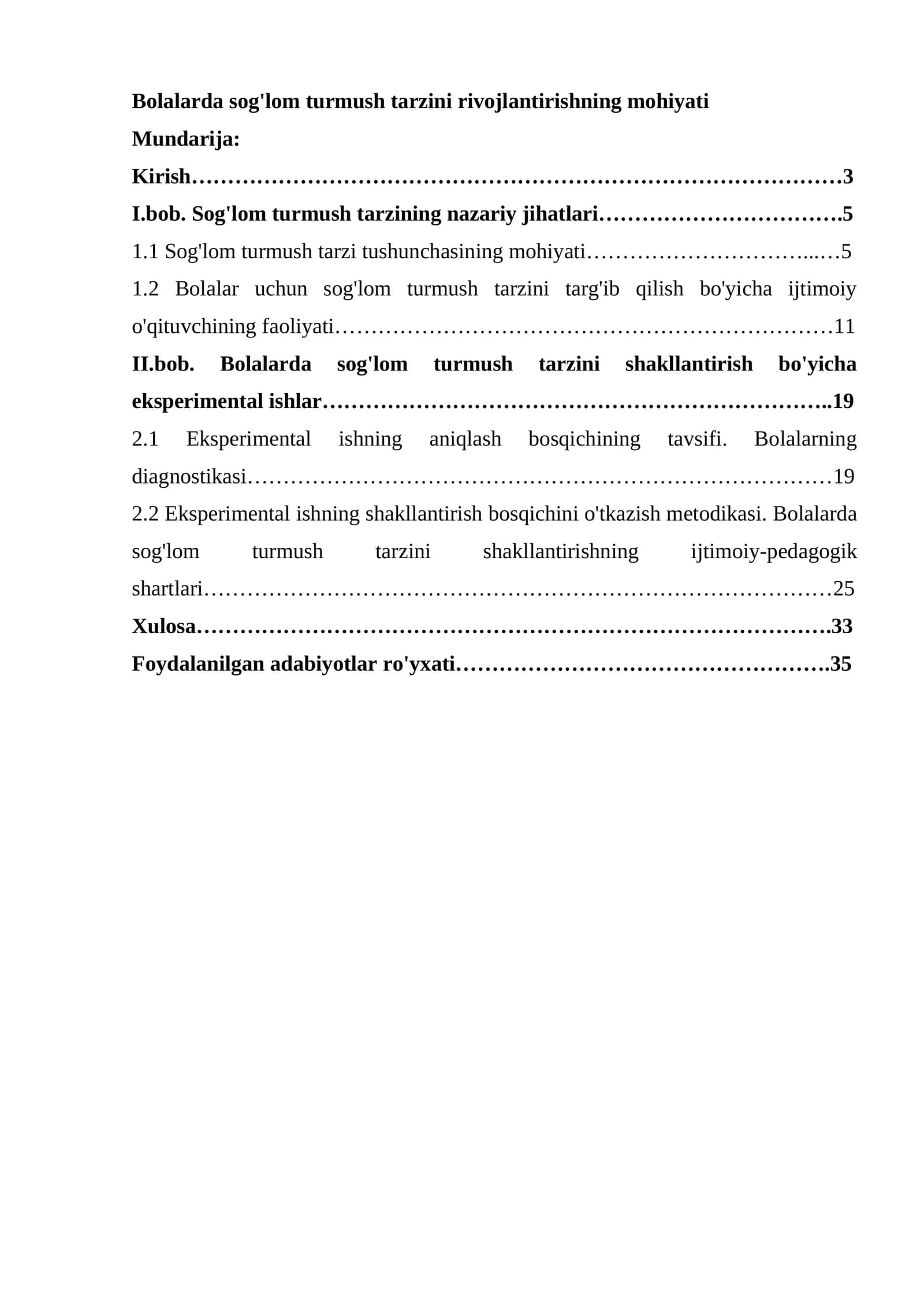 Sog'lom Turmush Tarzini Rivojlantirishning Mohiyati