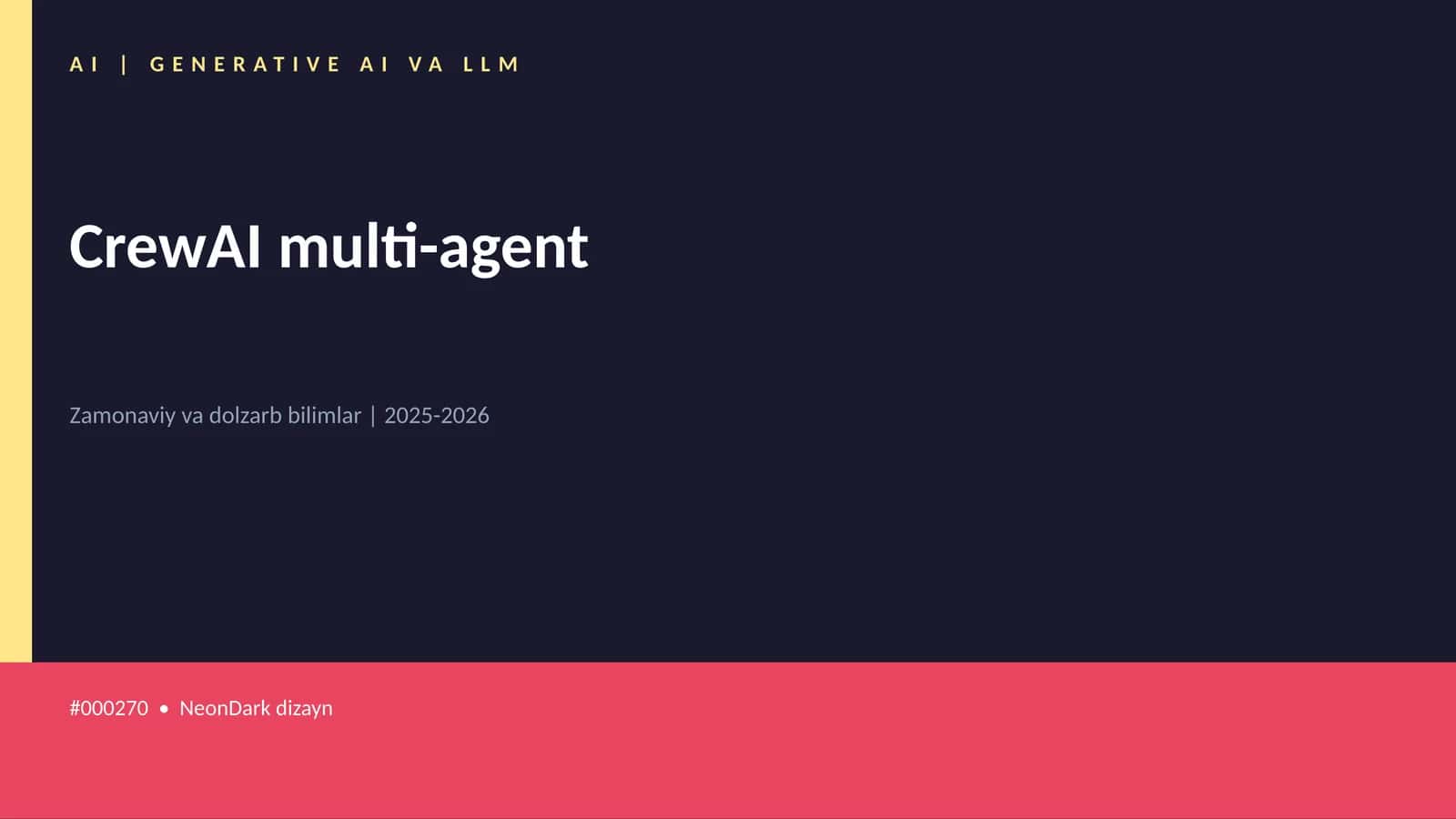 CrewAI multi-agent
