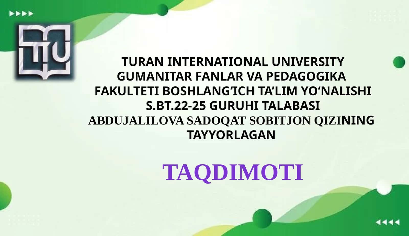 4-sinf "Tabiiy fanlar" darsligining mazmuni va strukturasi