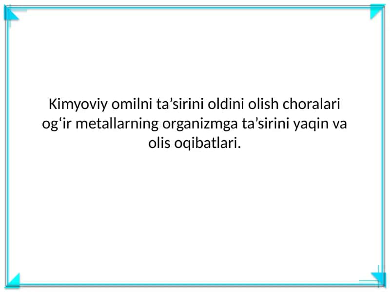Kimyoviy omil