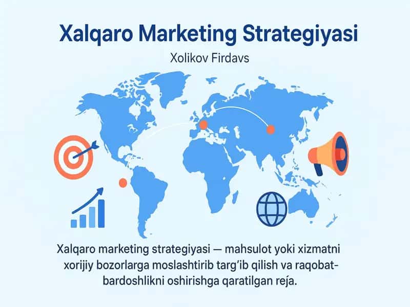 Xalqaro Marketing Strategiyasi