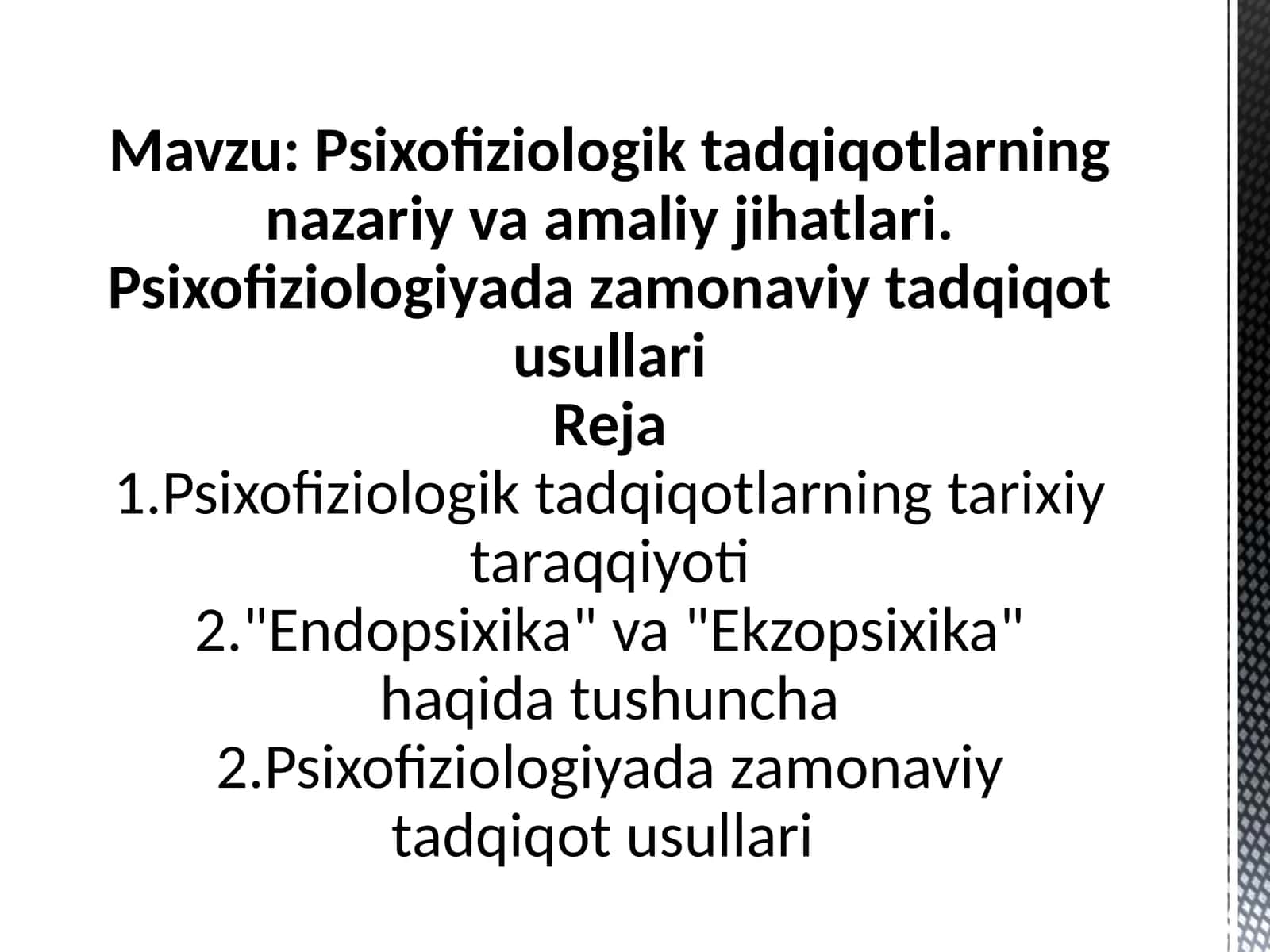 Psixofiziologiktadqiqotlar