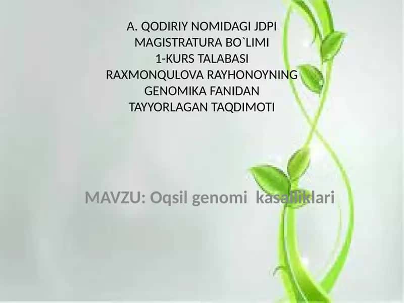 Oqsil genomikasalliklari