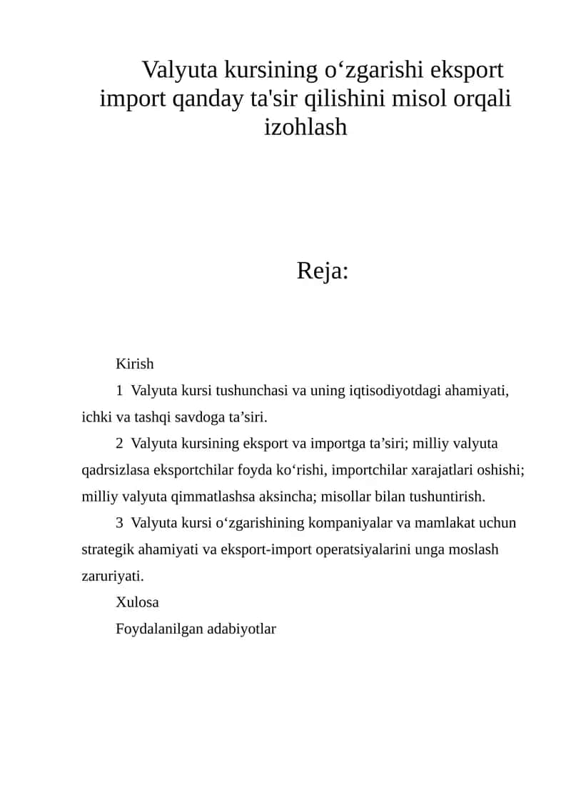 Valyuta kursi
