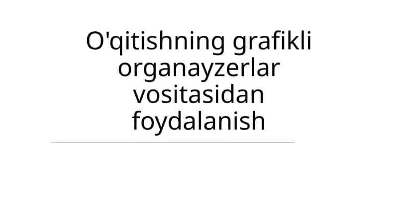 Grafik tashkilotchilarning afzalliklari