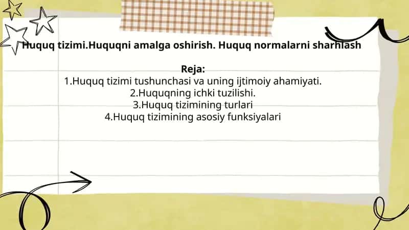 Huquq tizimi