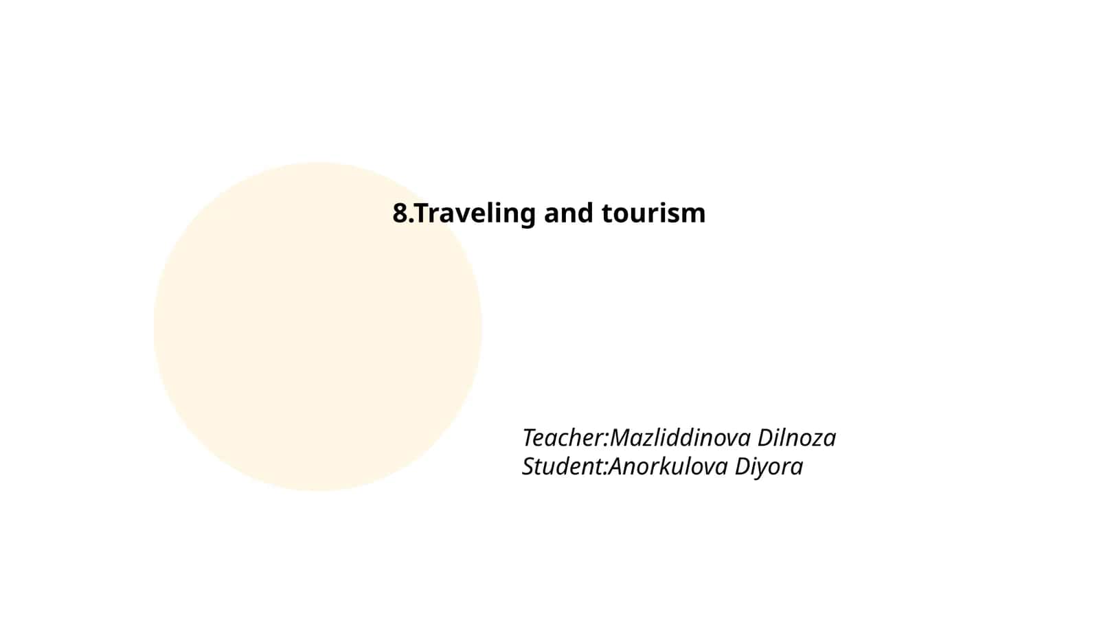 Sayohat va turizm