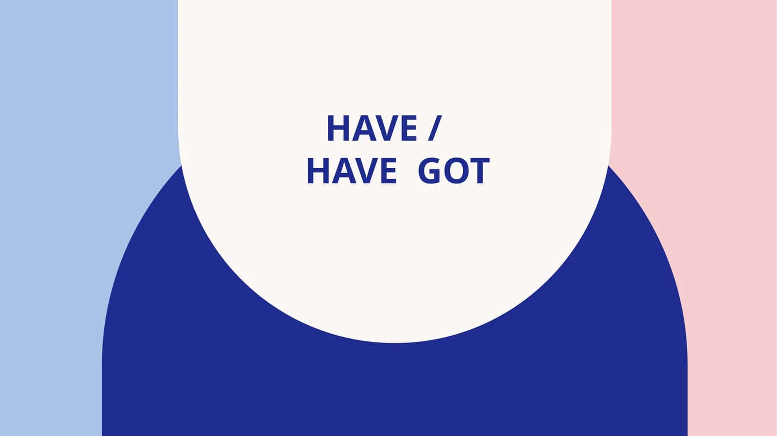 Have / have got