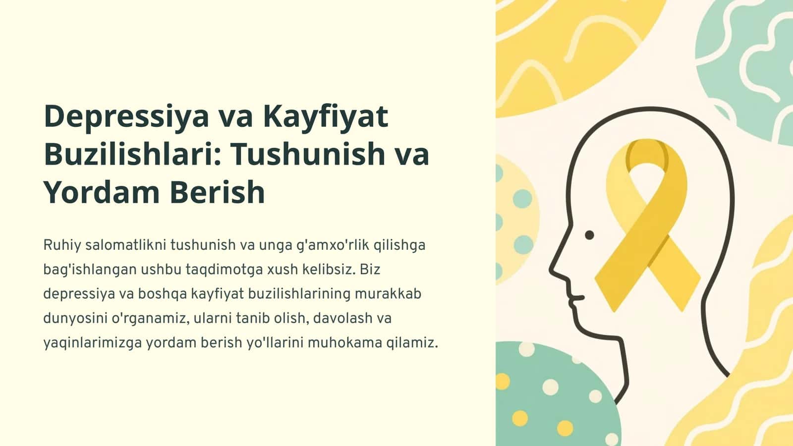 Depressiya va Kayfiyat Buzilishlari: Tushunish va Yordam Berish