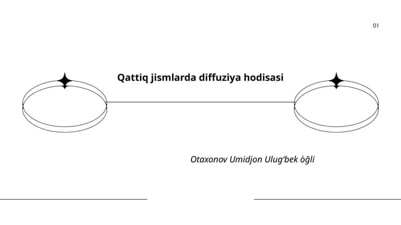 Qattiq jismlarda diffuziya hodisasi