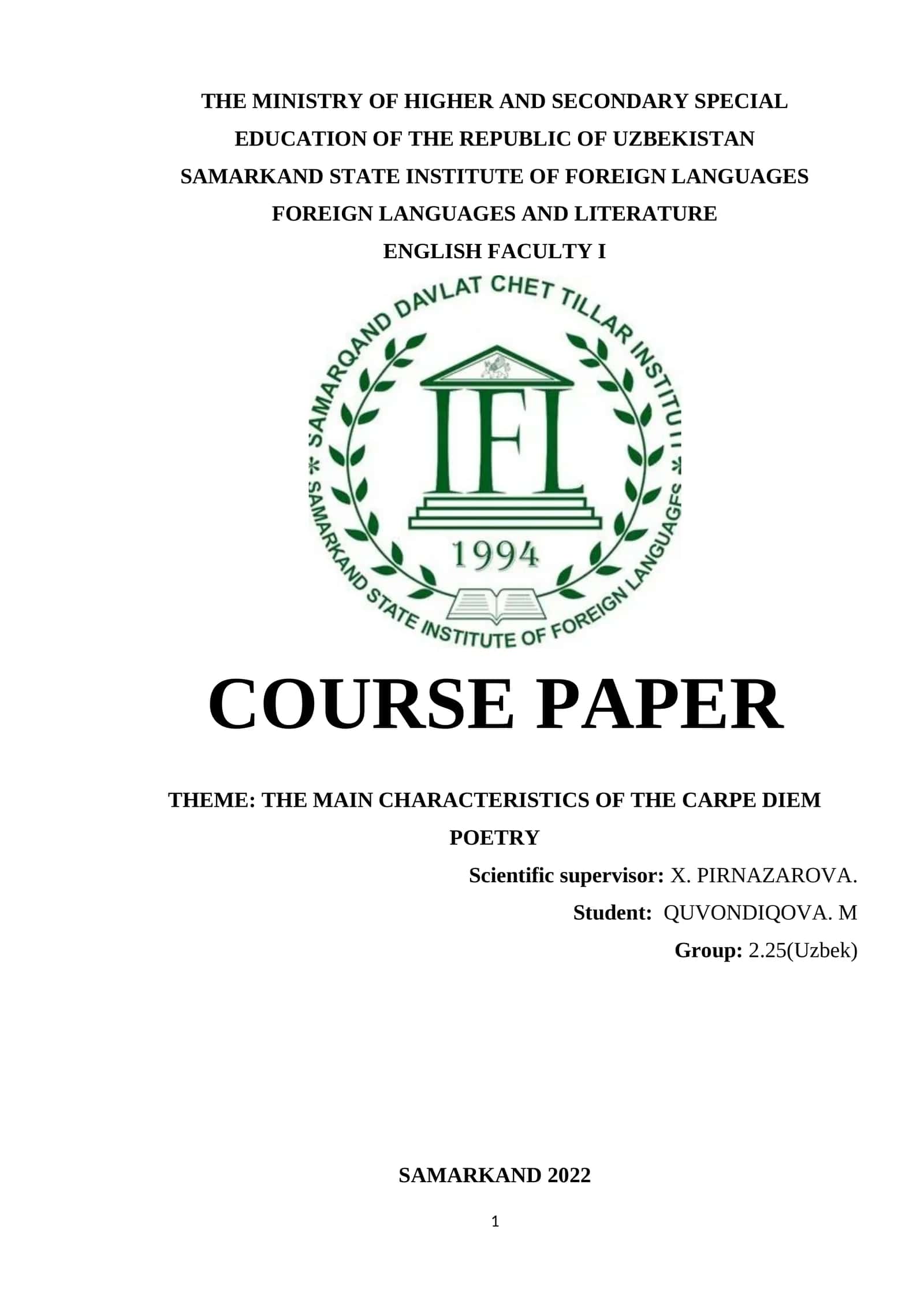 Carpe Diem Poetry Analysis