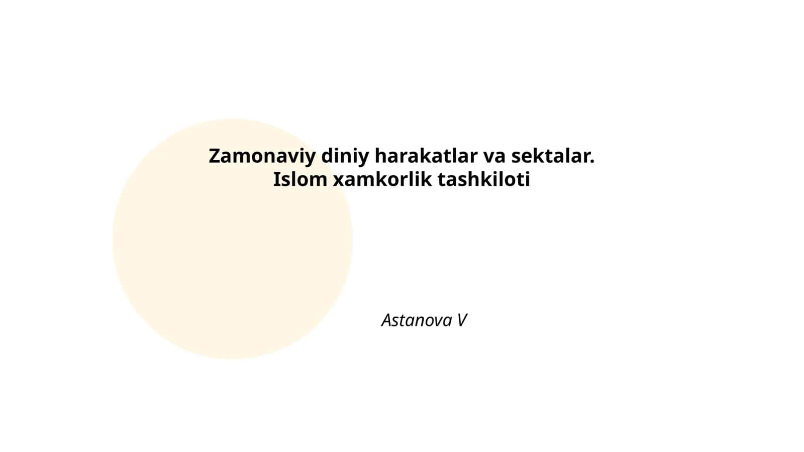Zamonaviy diniy harakatlar va sektalar