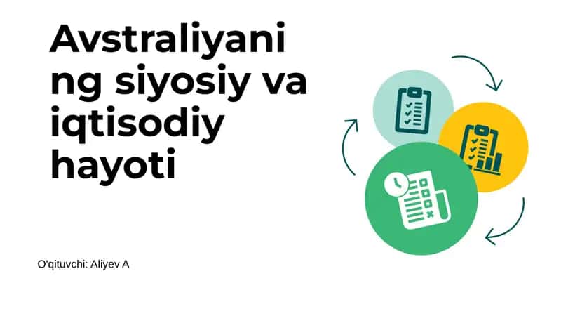 Avstraliyaning siyosiy va iqtisodiy hayoti