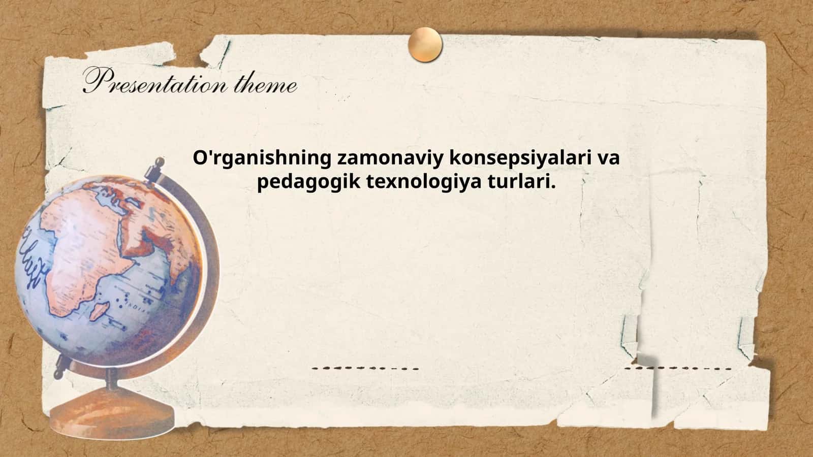O'rganishning zamonaviy konsepsiyalari va pedagogik texnologiya turlari