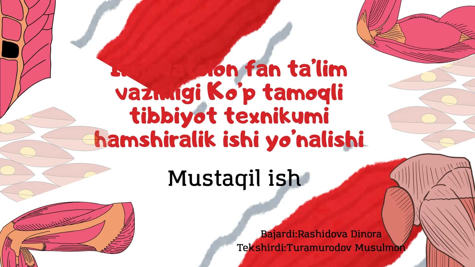 Innavatsion fan ta’lim vazirligi Ko’p tamoqli tibbiyot texnikumi hamshiralik ishi yo’nalishi