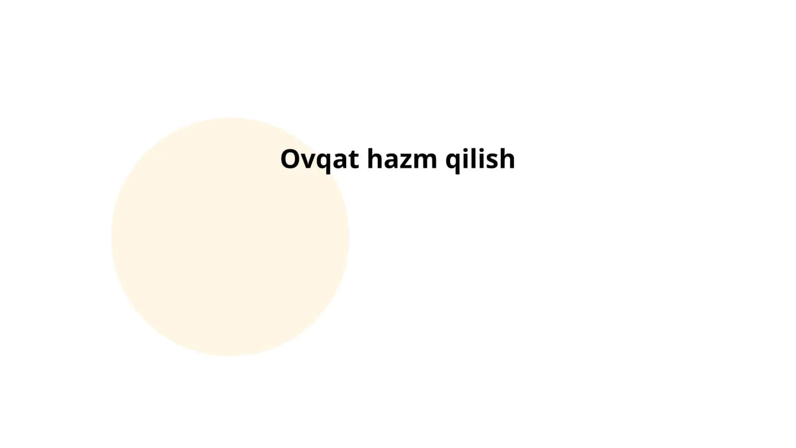 Ovqat hazm qilish tizimi anatomiyasi