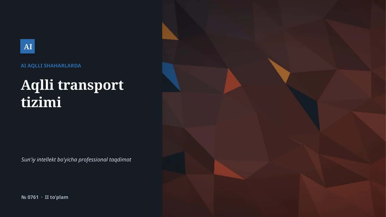 Aqlli transport tizimi