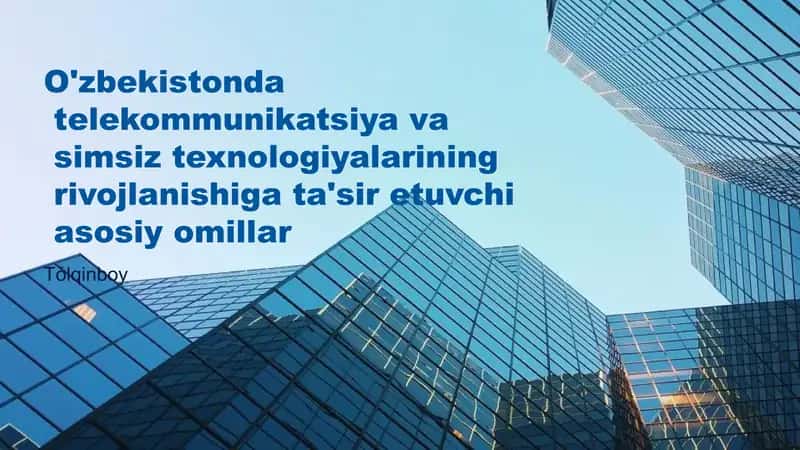 Asosiy omillar va ularning ta'siri tahlili