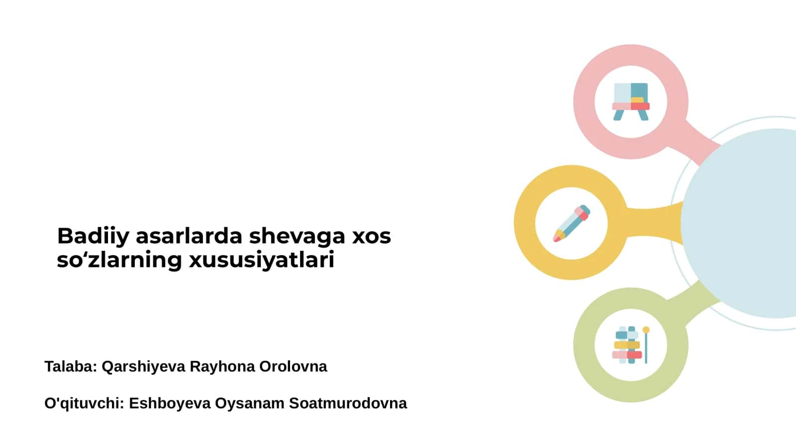 Badiiy asarlarda shevaga xos soʻzlarning xususiyatlari