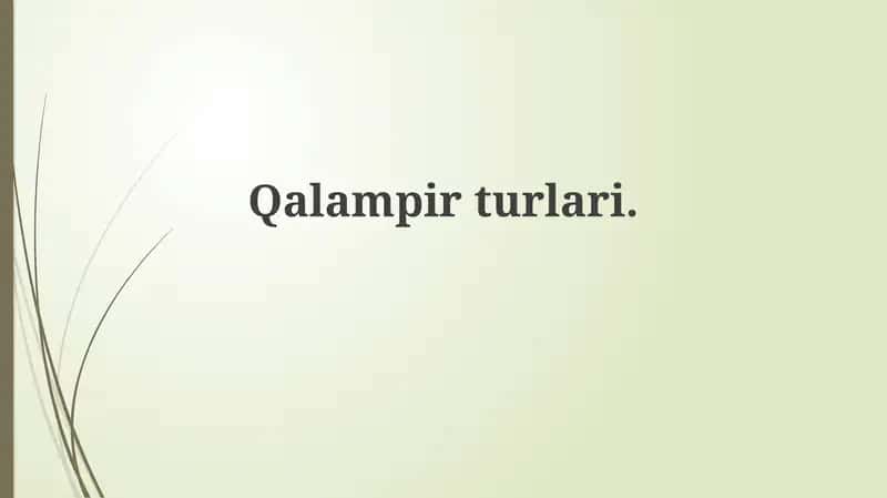 Qalampirturlari