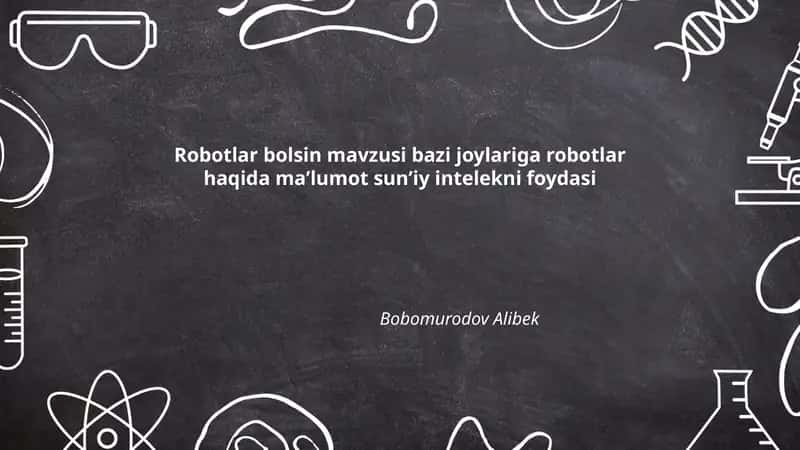 Robotlar bilan tanishish