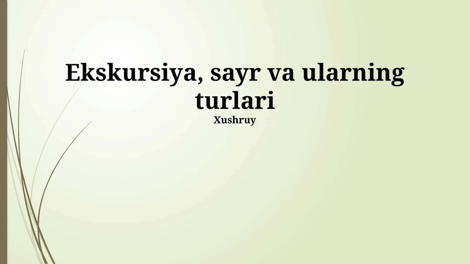Sayohatlarni rejalashtirish