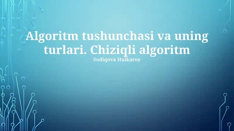 Chiziqli qidirish algoritmi