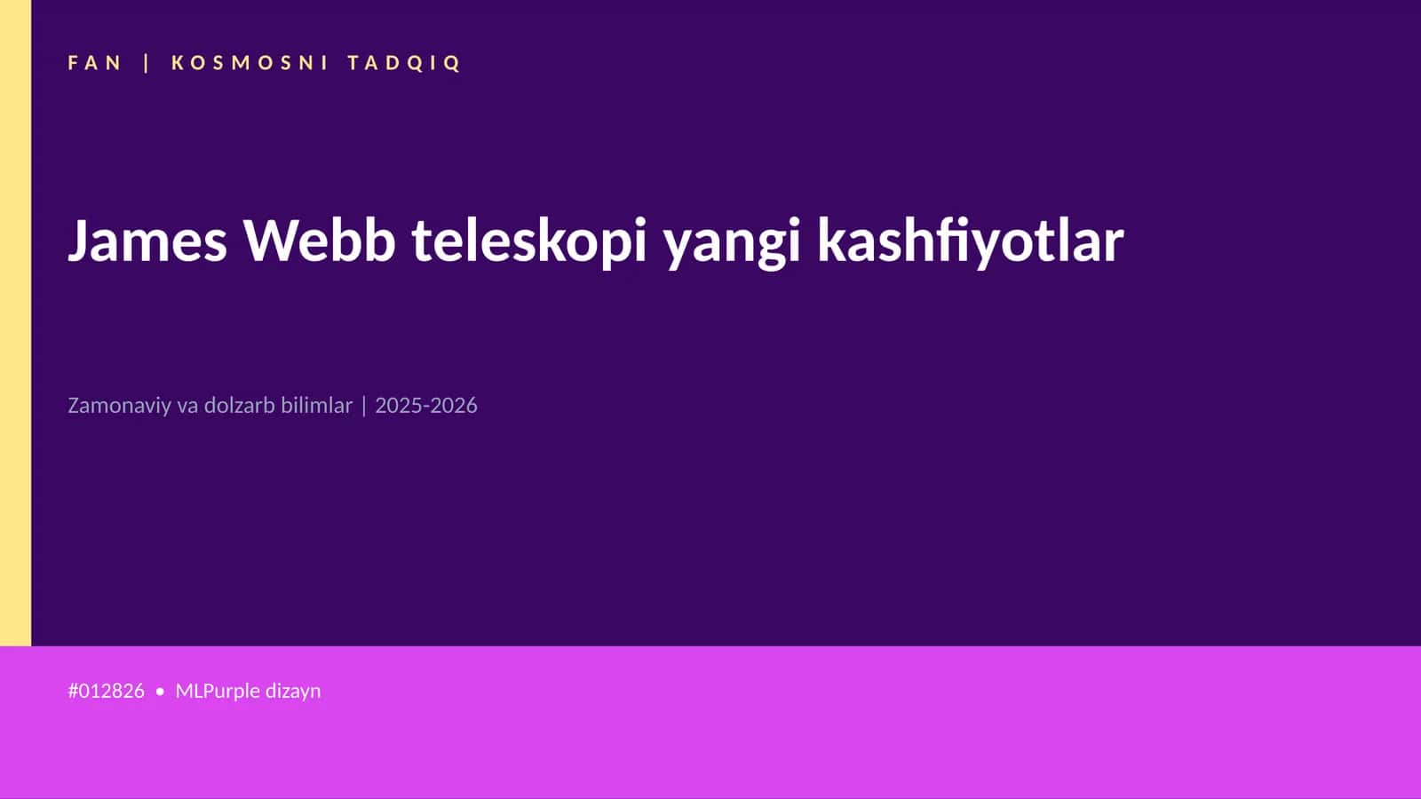 James Webb teleskopi yangi kashfiyotlar