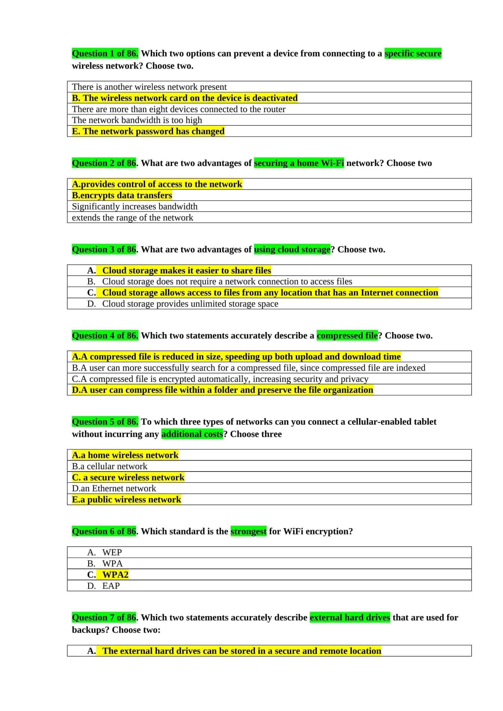 Computing Fundamentals informattika IC3 javoblari to'liq
