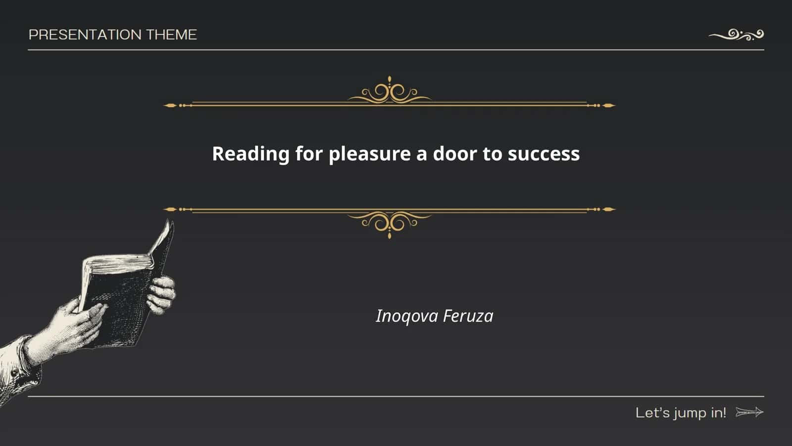 Reading for Pleasure a Door to Success - Inoqova Feruza