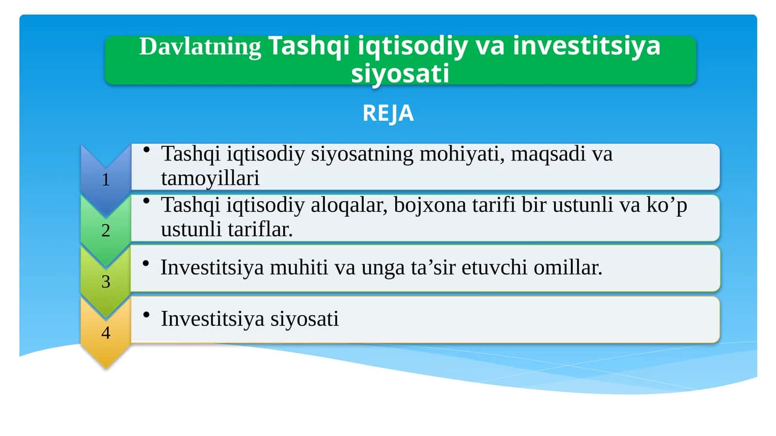 Tashqiiqtisodiy siyosat