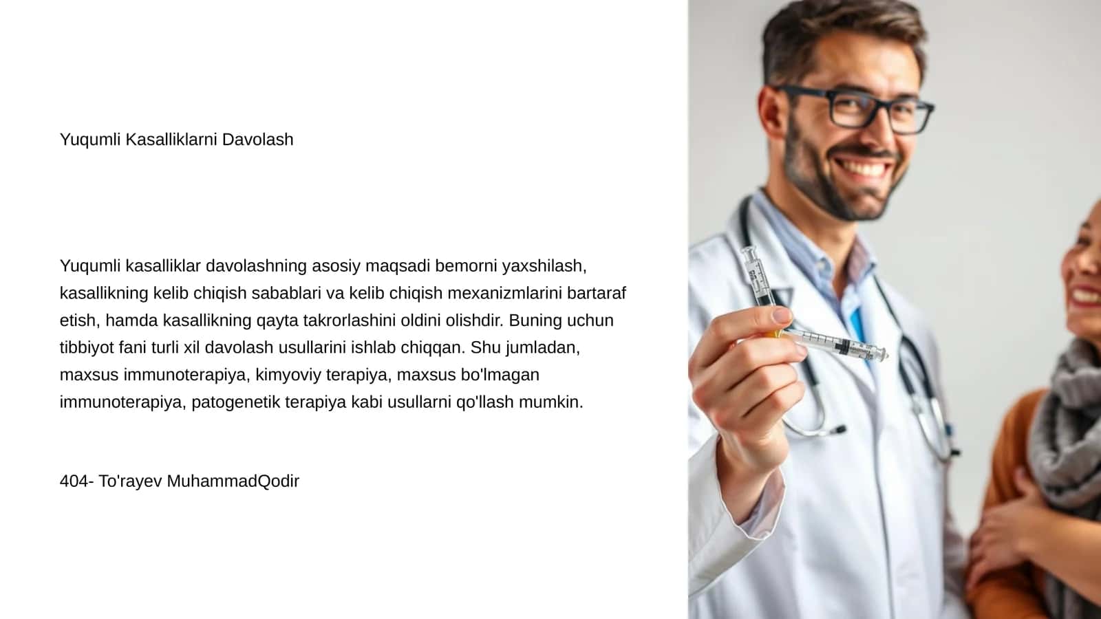 Yuqumli Kasalliklarni Davolash