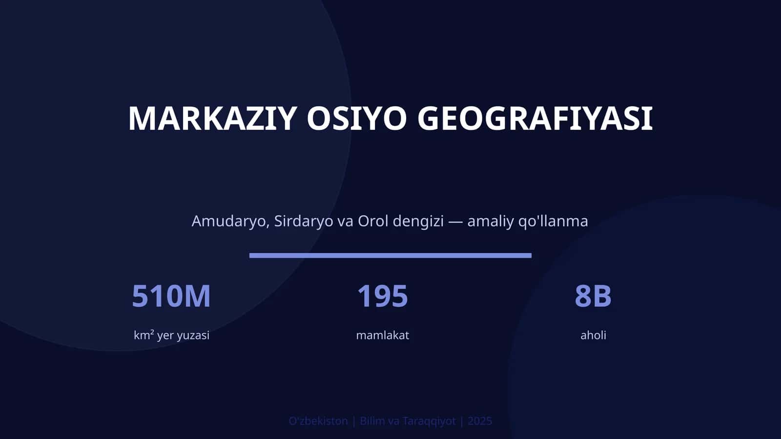 MARKAZIY OSIYO GEOGRAFIYASI