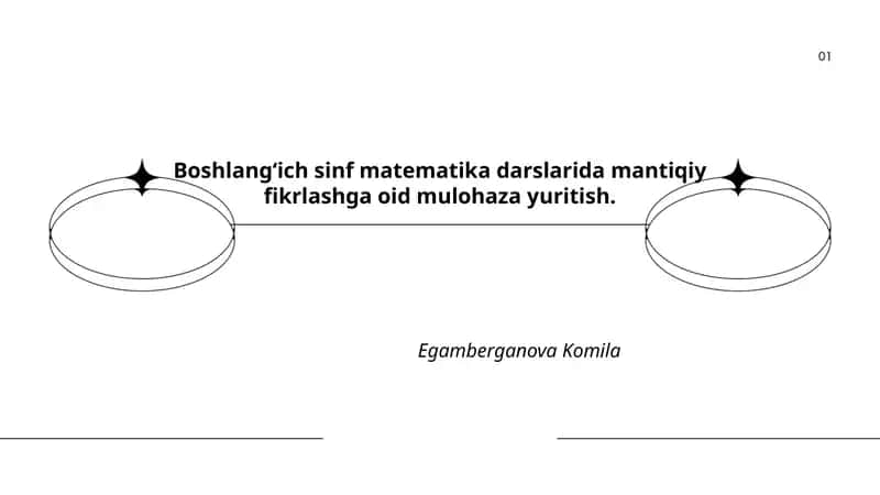 Matematika darsilarida mantiqiy fikrlashga oid mulohaza