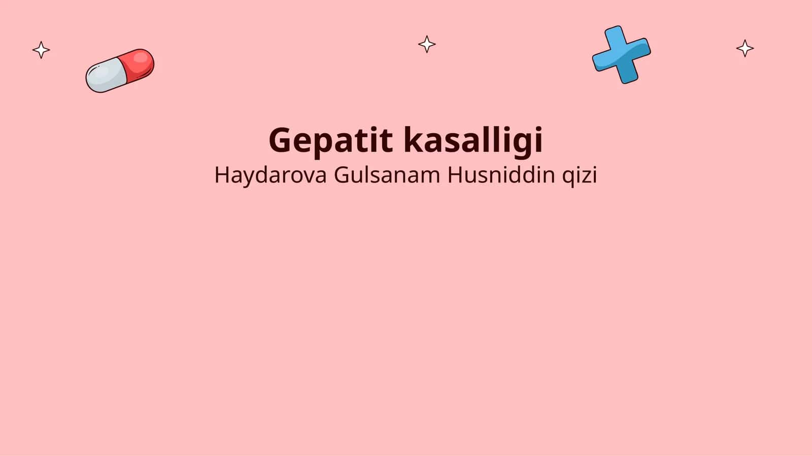 Gepatit kasalligi