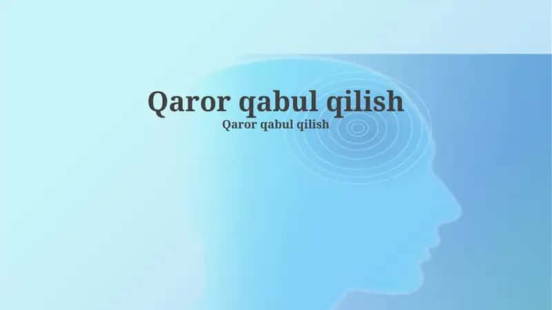 Qaror qabul qilish