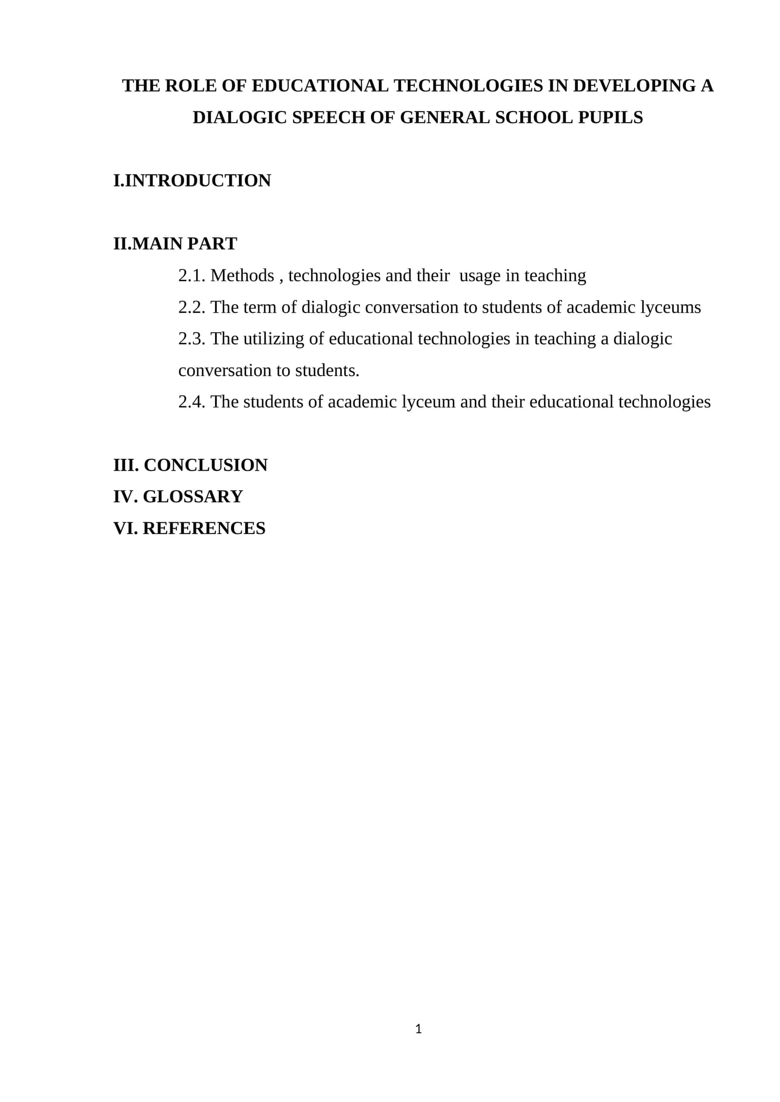THE ROLE OF EDUCATIONAL TECHNOLOGIES IN DEVELOPING A DIALOGIC SPEECH OF GENERAL SCHOOL PUPILS