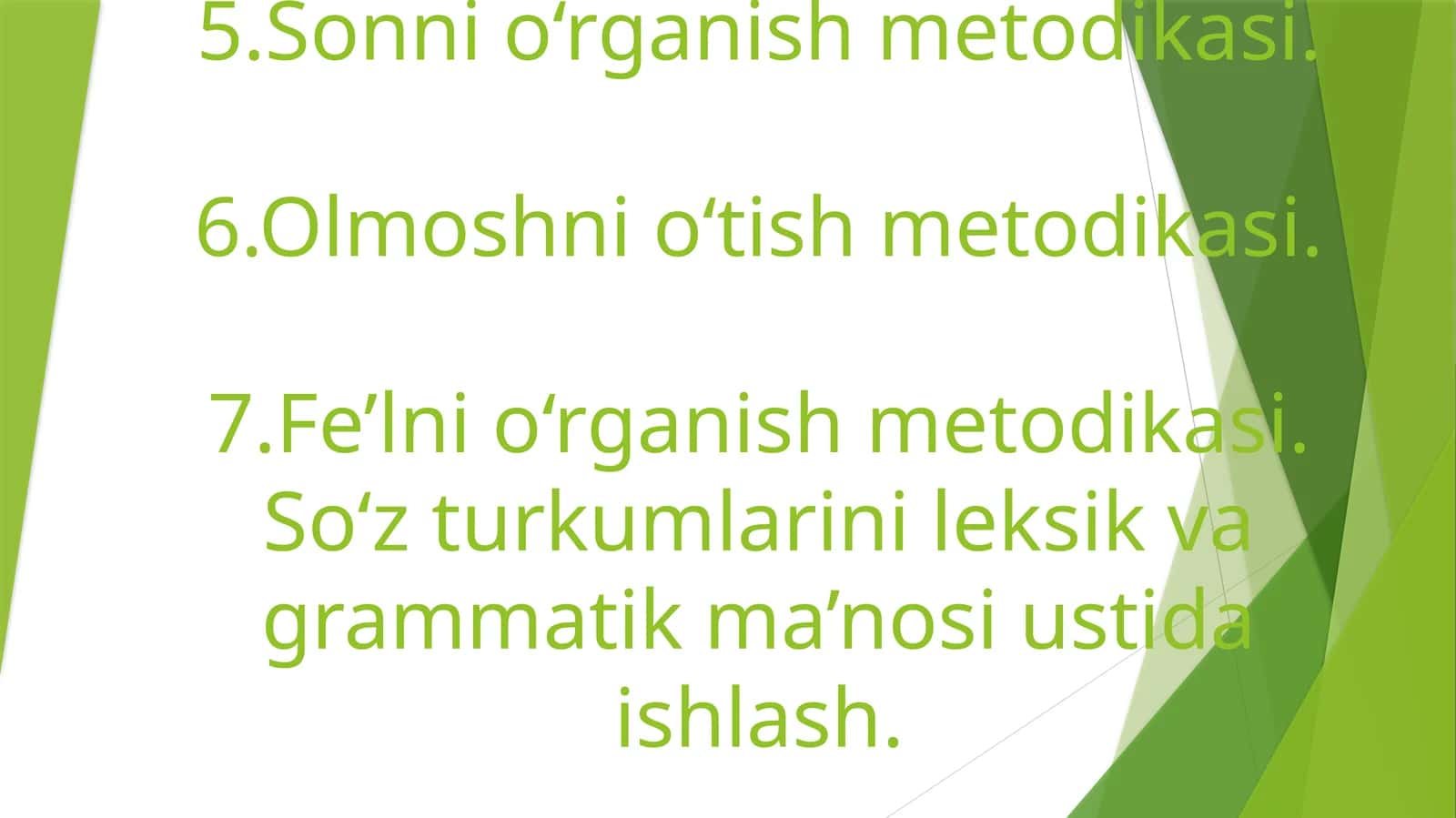 Lug‘at ustida ishlash metodikasi