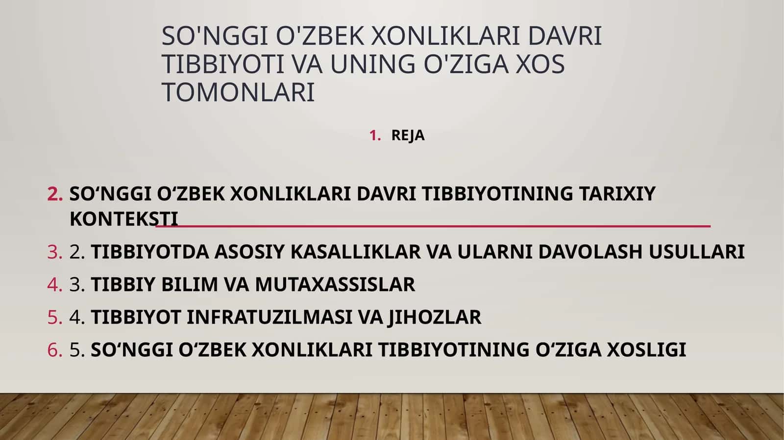 So'nggio'zbekxonliklaridavritibbiyotivauningo'zigaxostomonlari