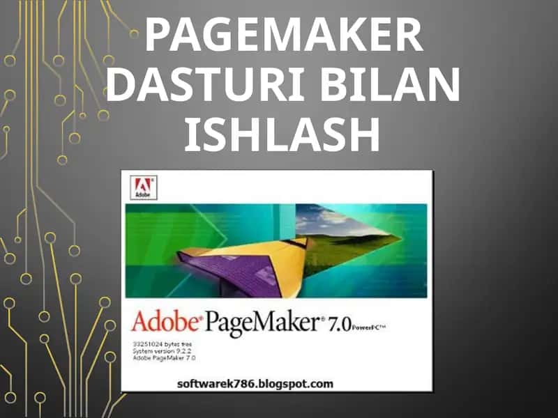 PAGEMAKER DASTURI BILAN ISHLASH