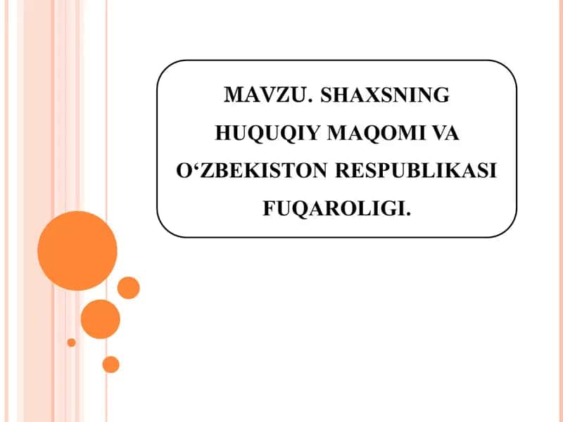 Fuqarolik tushunchasi va olish