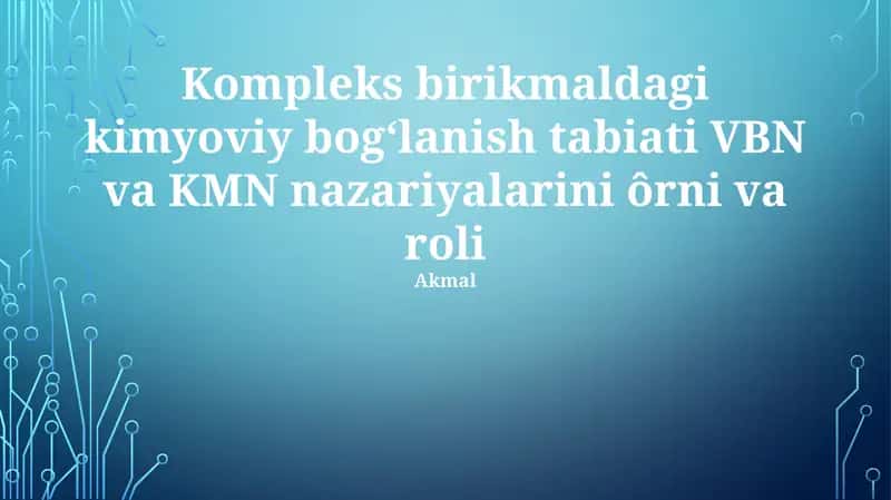 Ligand Maydon Nazariyasi (LMN)