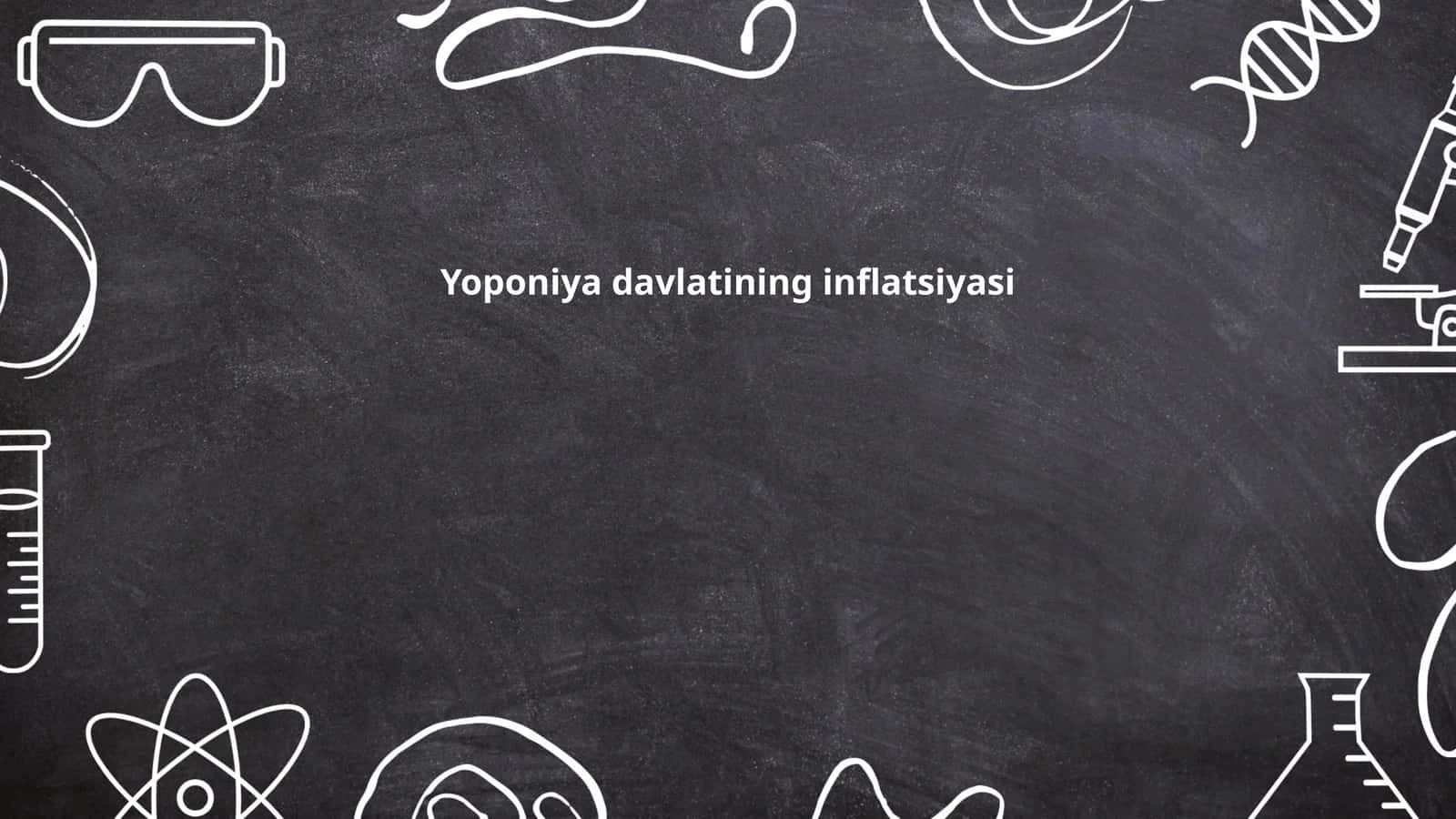 Yaponiyada inflyatsiya sabablari