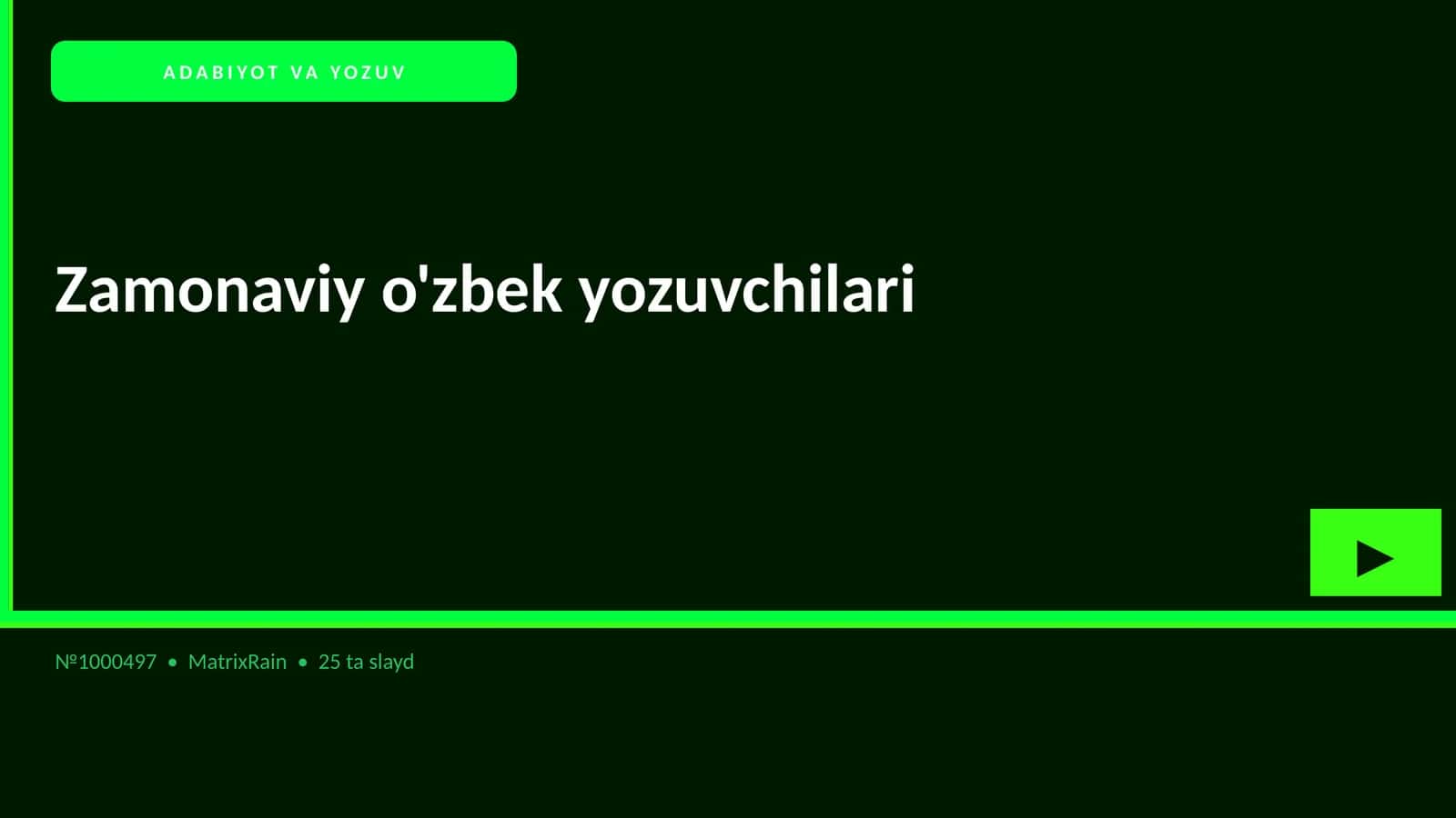 Zamonaviy o'zbek yozuvchilari