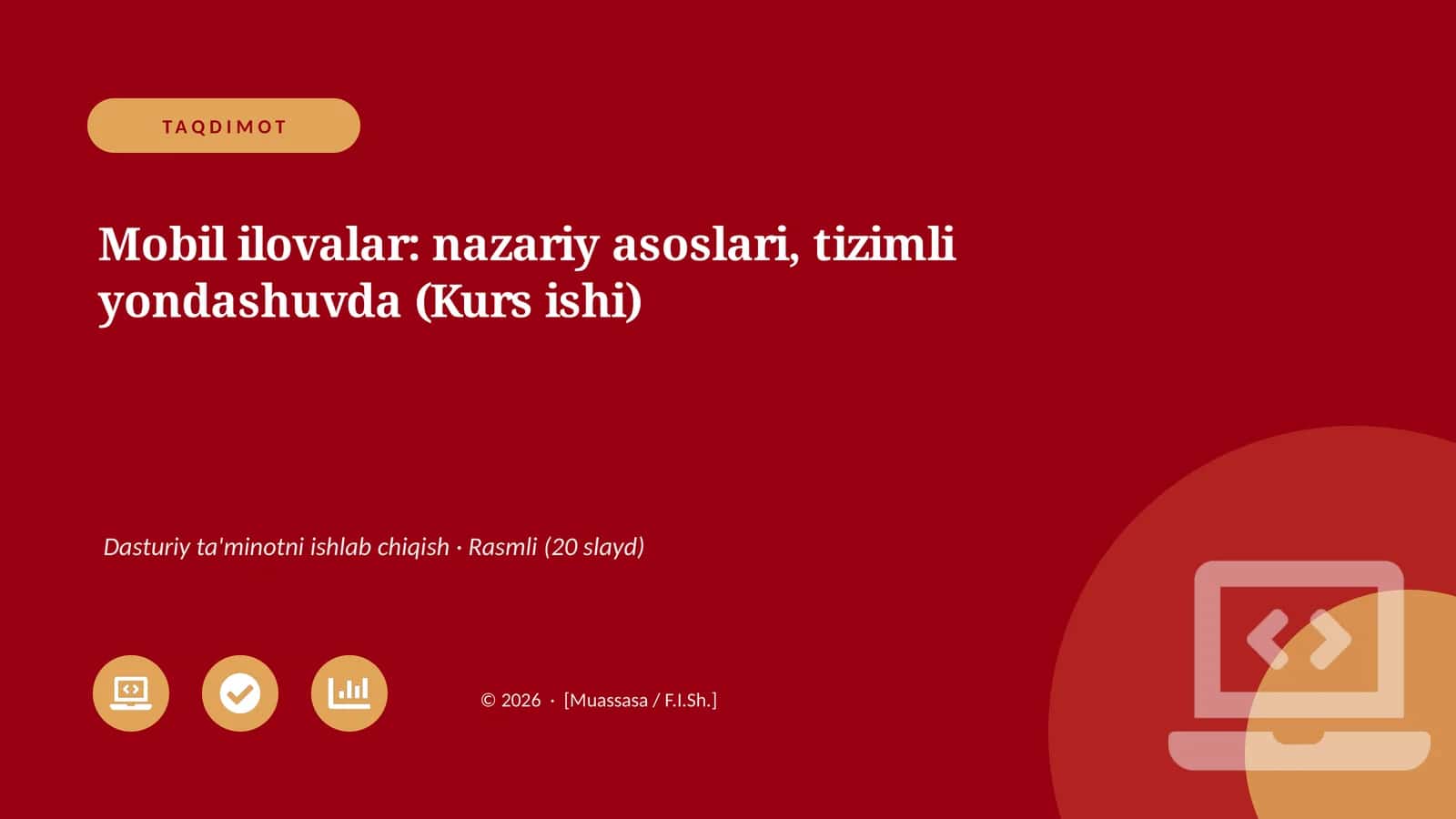 Mobil ilovalar: nazariy asoslari, tizimli yondashuvda