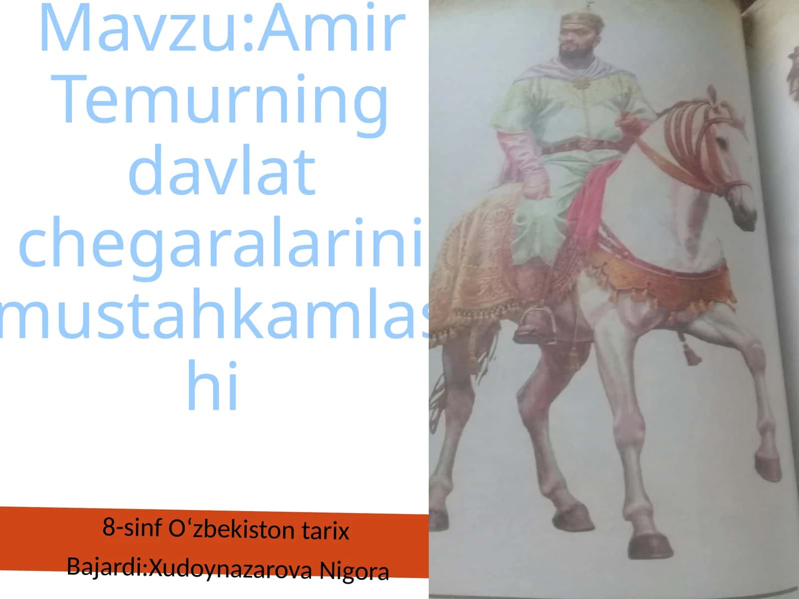 Amir Temurning davlat cheg'aralarini mustahkamlashi