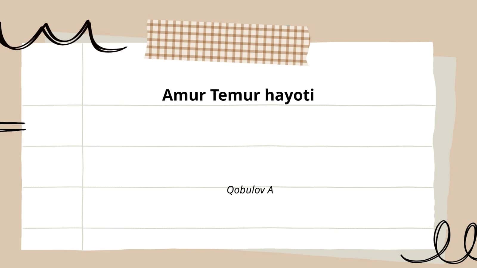 Amir Temur hayoti