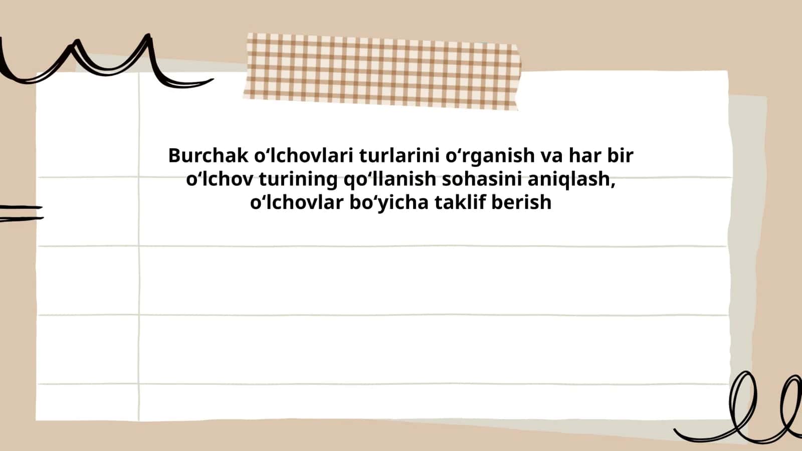 Burchak oʻlchov turlari